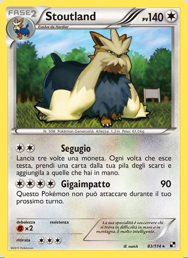 Image of the card Stoutland