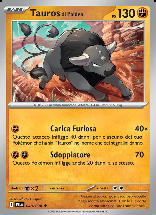 Image of the card Tauros di Paldea