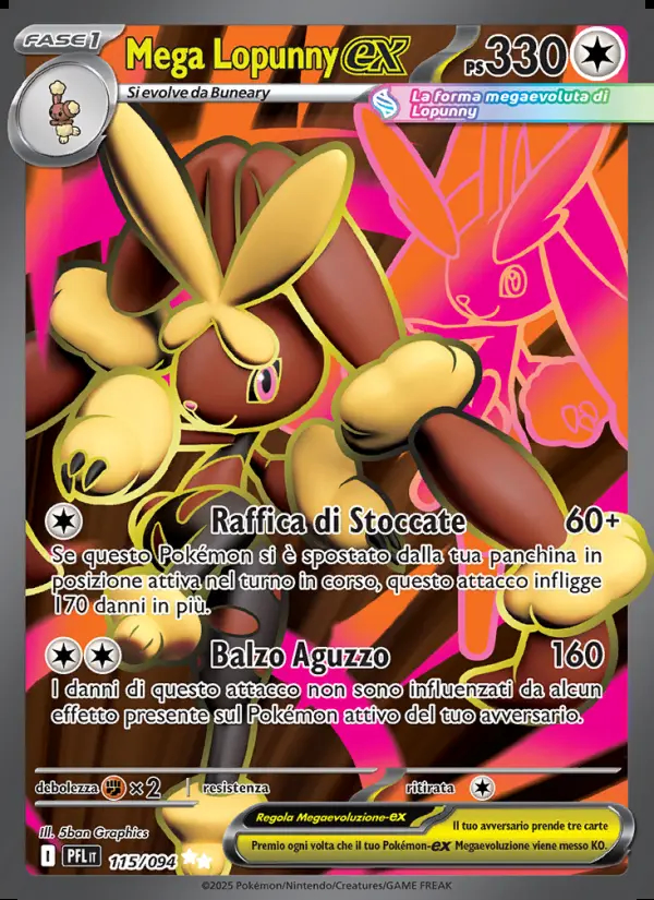 Image of the card Mega Lopunny-ex