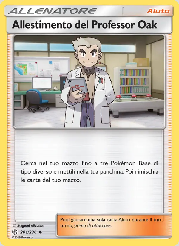 Image of the card Allestimento del Professor Oak