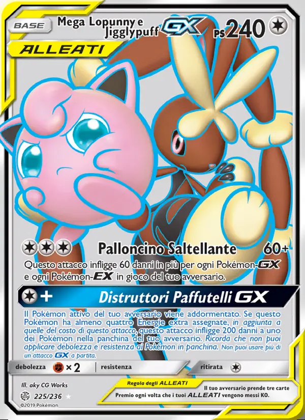 Image of the card Mega Lopunny e Jigglypuff GX