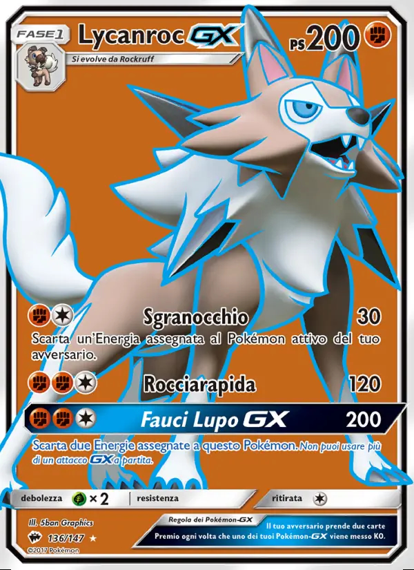 Image of the card Lycanroc GX