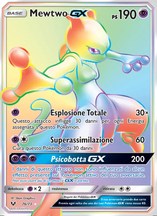 Image of the card Mewtwo GX