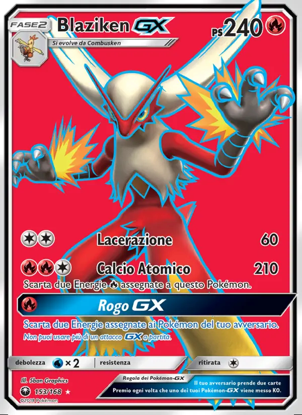 Image of the card Blaziken GX