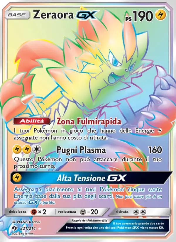 Image of the card Zeraora GX