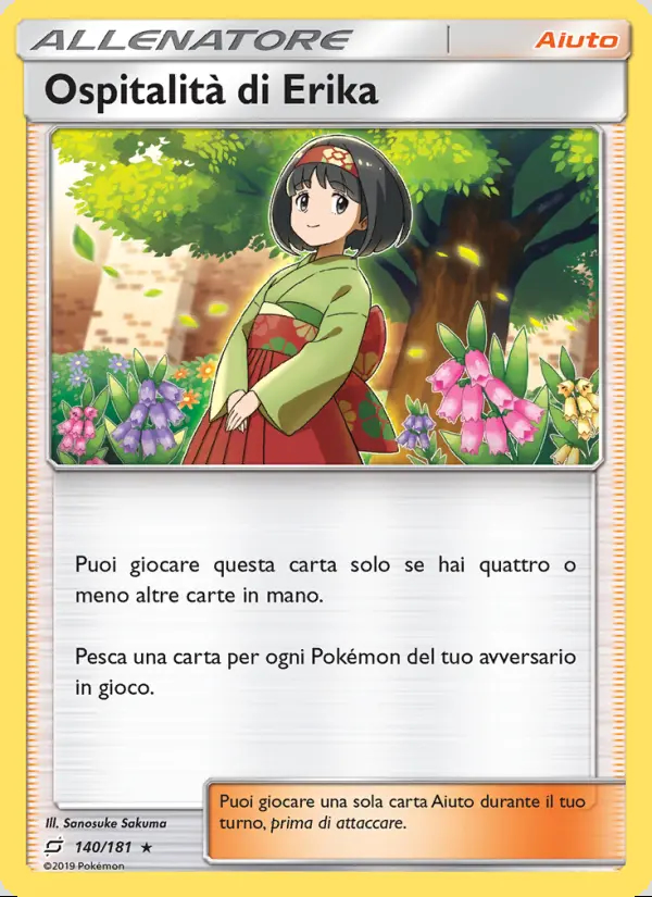 Image of the card Ospitalità di Erika