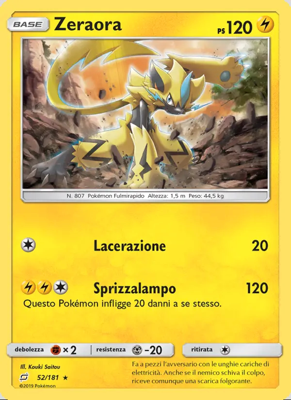Image of the card Zeraora