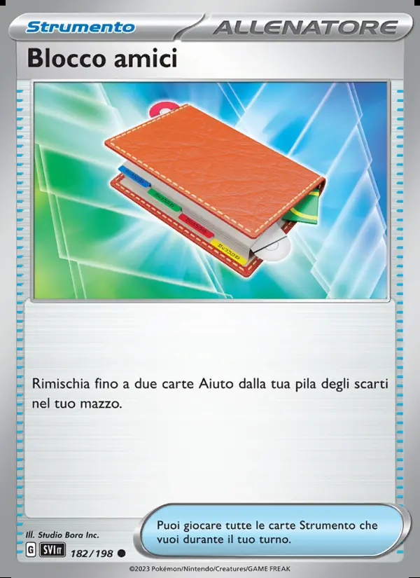Image of the card Blocco amici