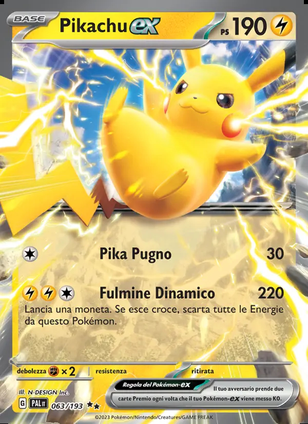 Image of the card Pikachu-ex