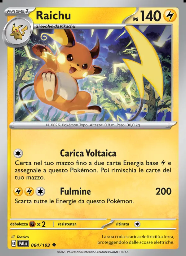 Image of the card Raichu