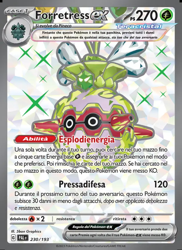 Image of the card Forretress-ex