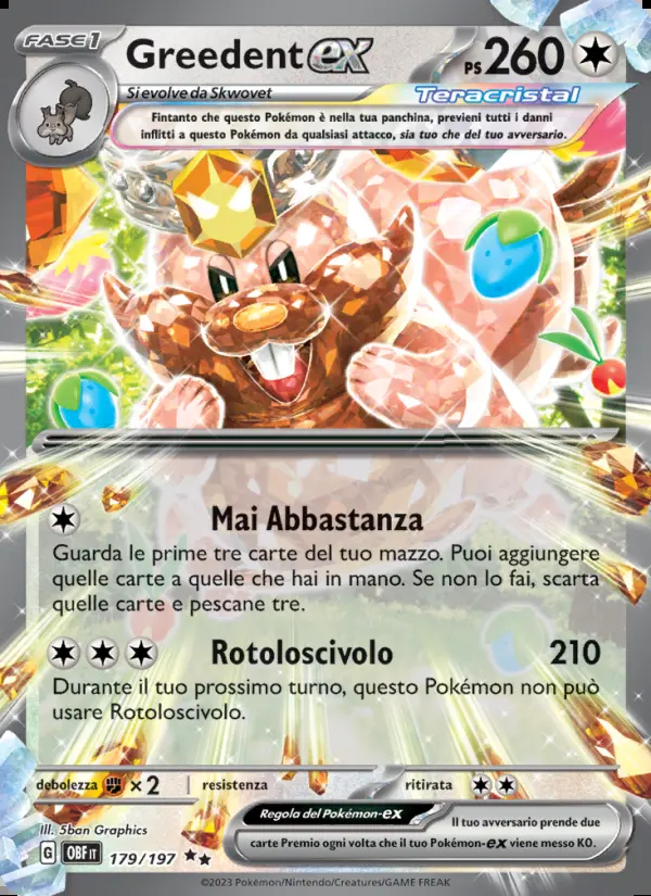 Image of the card Greedent-ex
