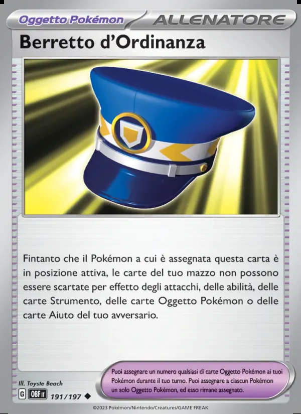 Image of the card Berretto d'Ordinanza