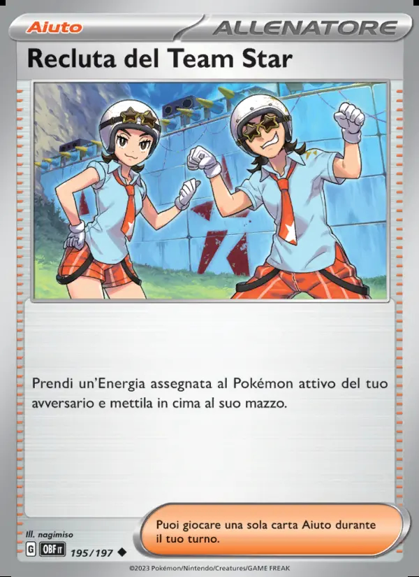 Image of the card Recluta del Team Star
