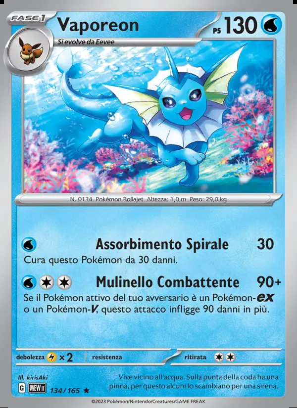 Image of the card Vaporeon