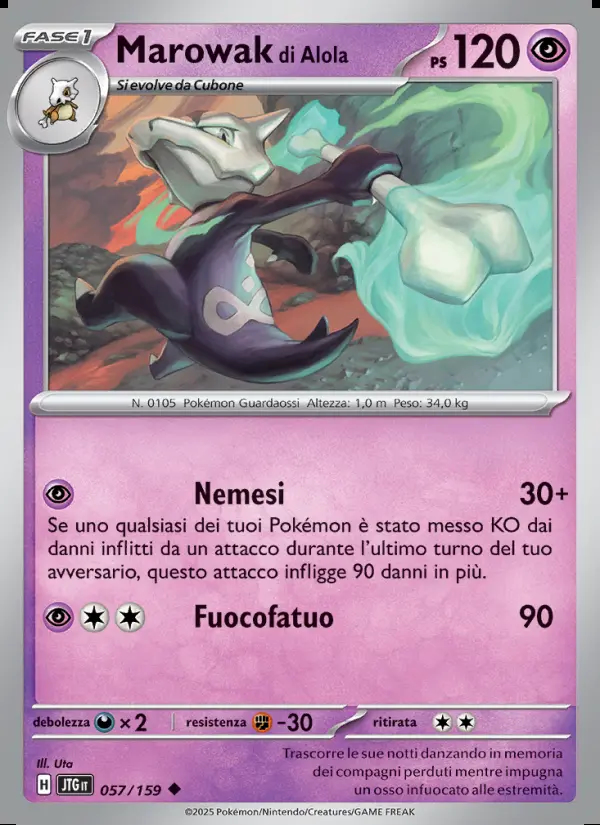 Image of the card Marowak di Alola