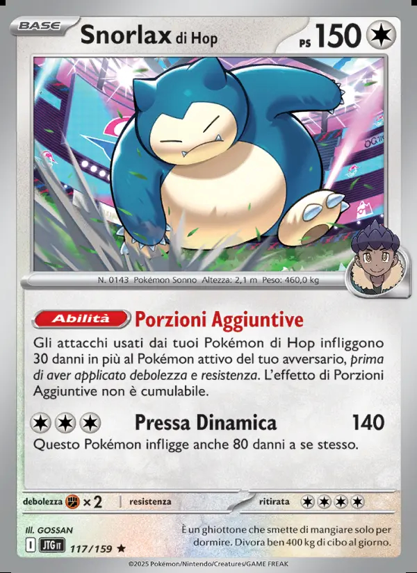 Image of the card Snorlax di Hop