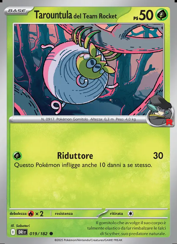 Image of the card Tarountula del Team Rocket