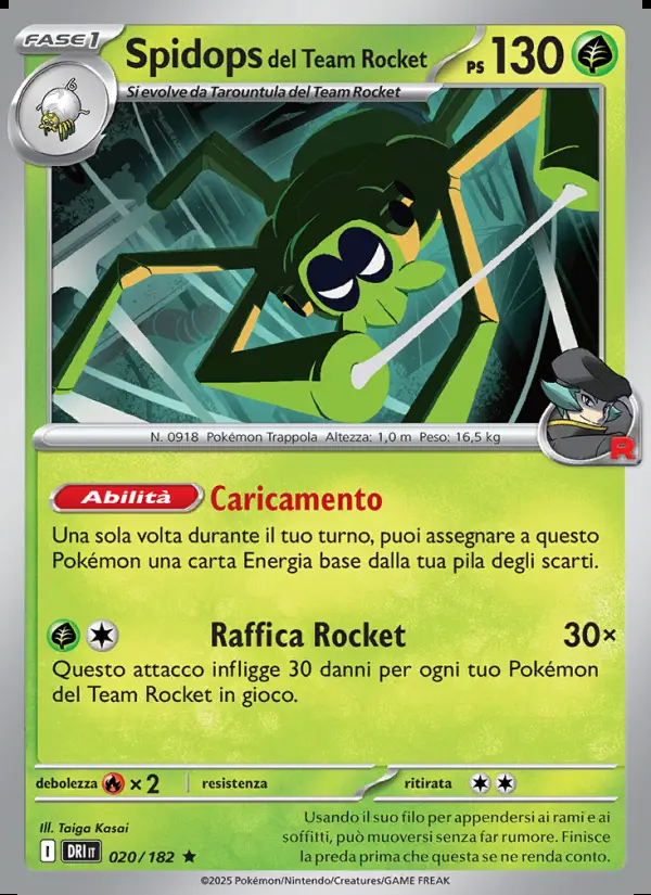 Image of the card Spidops del Team Rocket