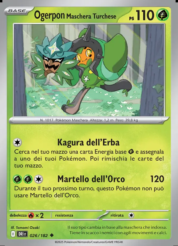 Image of the card Ogerpon Maschera Turchese