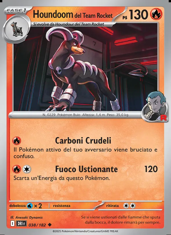 Image of the card Houndoom del Team Rocket