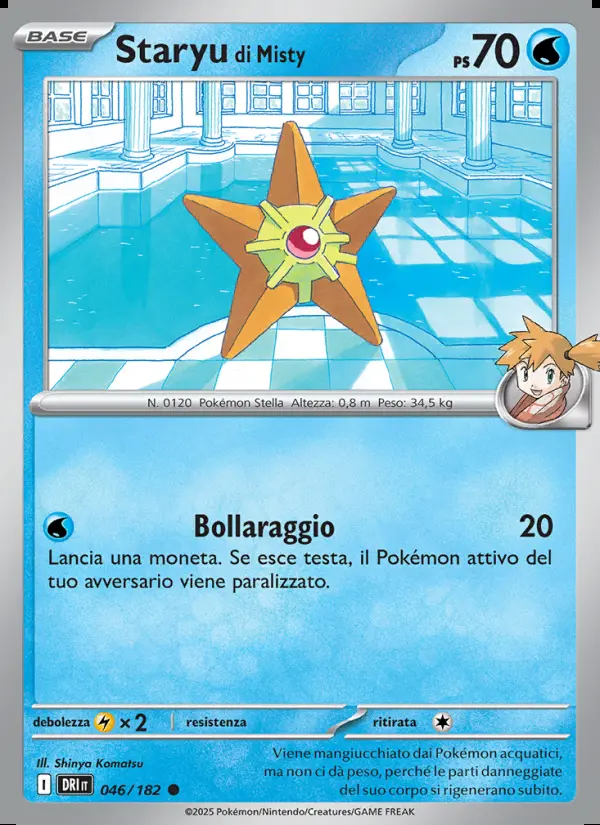 Image of the card Staryu di Misty