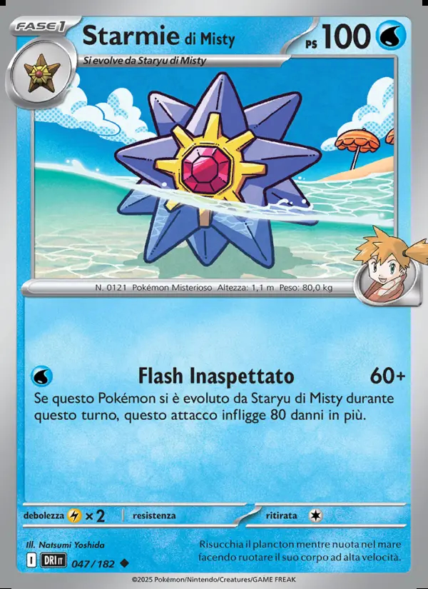 Image of the card Starmie di Misty