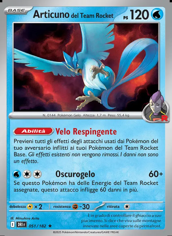Image of the card Articuno del Team Rocket