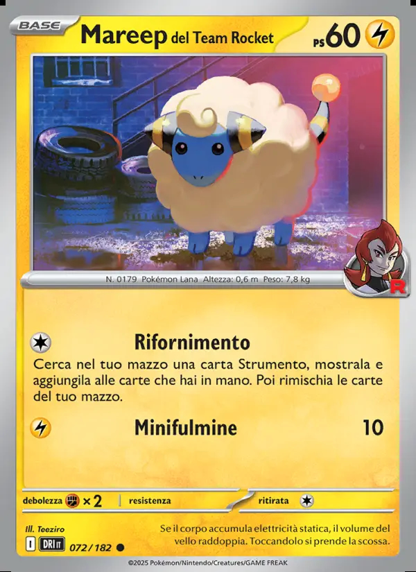 Image of the card Mareep del Team Rocket