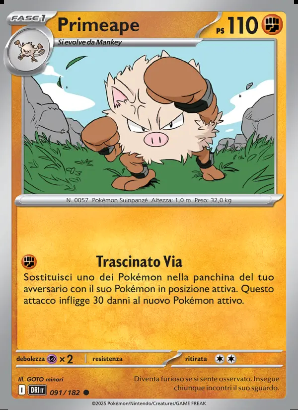 Image of the card Primeape