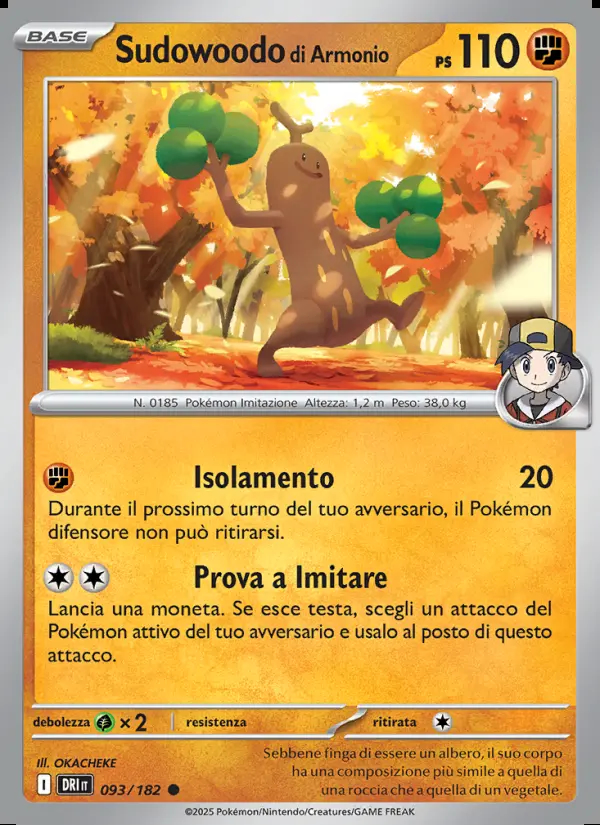 Image of the card Sudowoodo di Armonio