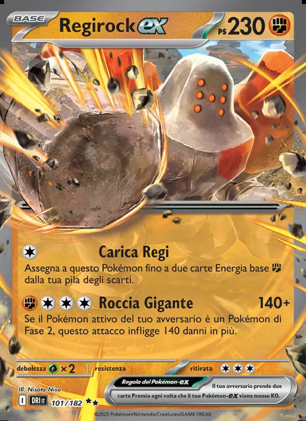 Image of the card Regirock-ex