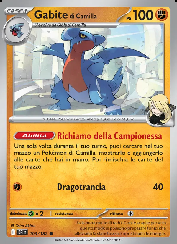 Image of the card Gabite di Camilla