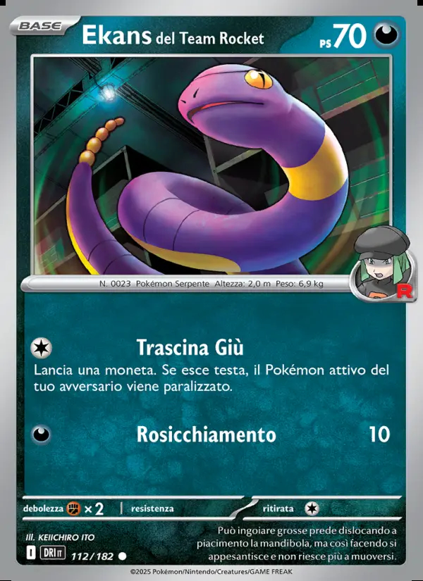Image of the card Ekans del Team Rocket