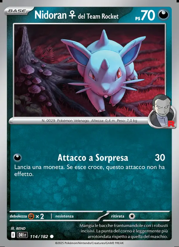 Image of the card Nidoran♀ del Team Rocket