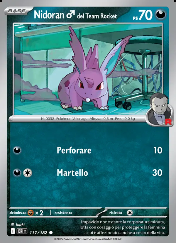 Image of the card Nidoran♂ del Team Rocket