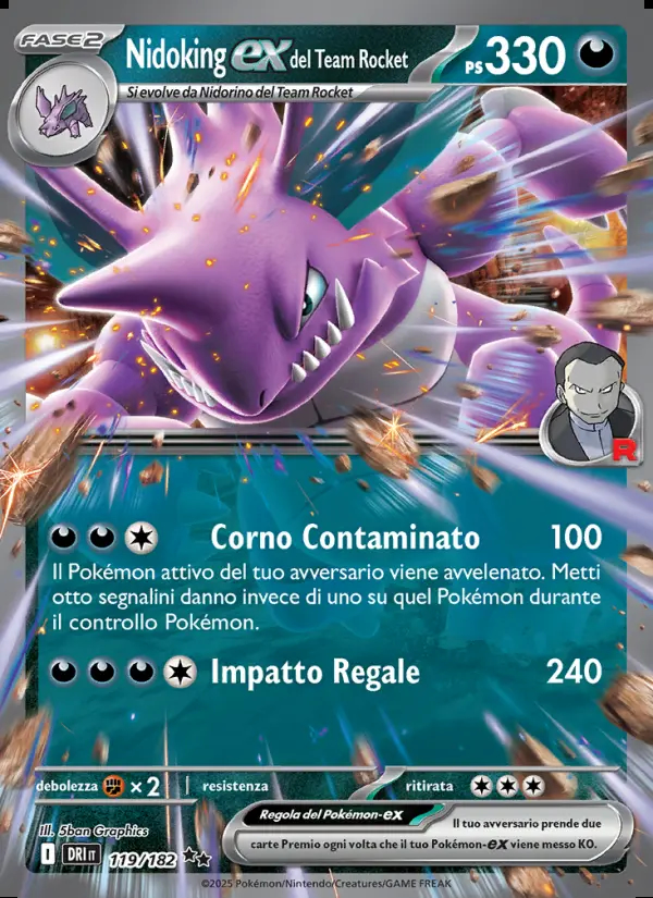 Image of the card Nidoking-ex del Team Rocket
