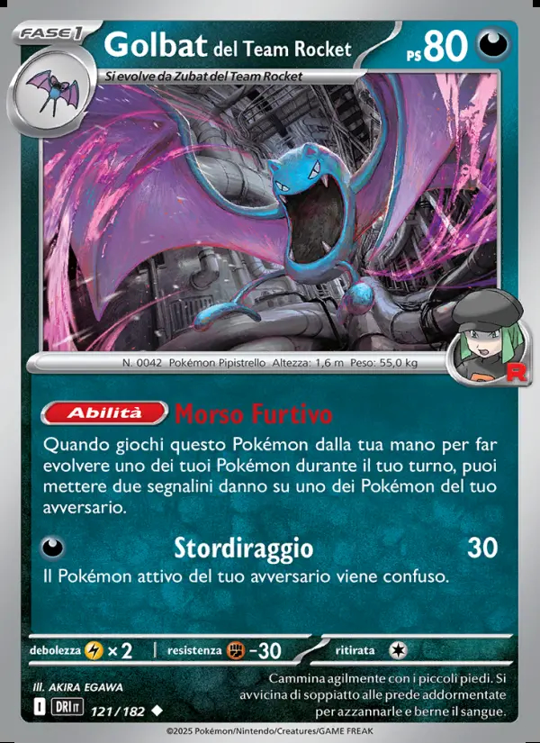 Image of the card Golbat del Team Rocket