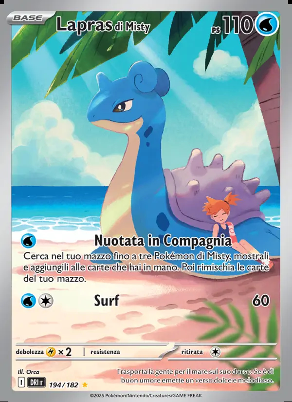 Image of the card Lapras di Misty