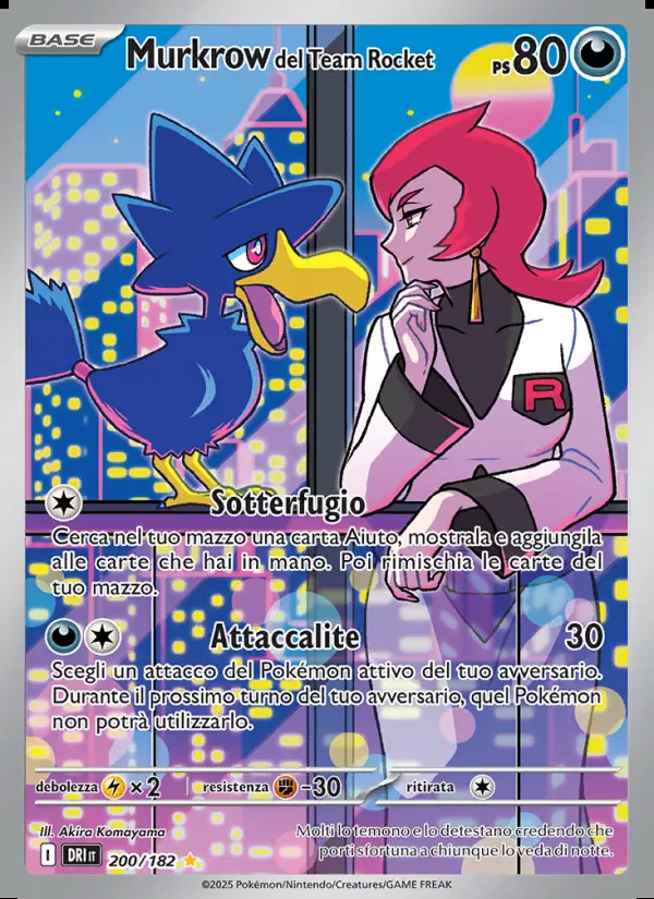 Image of the card Murkrow del Team Rocket
