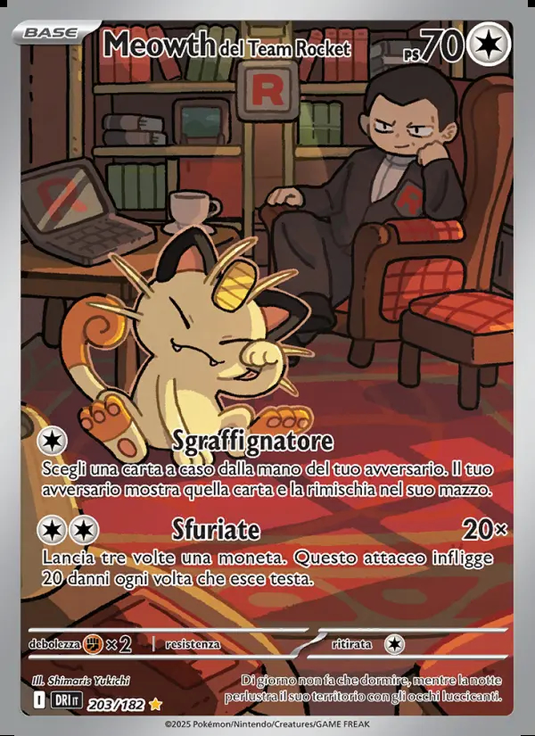 Image of the card Meowth del Team Rocket