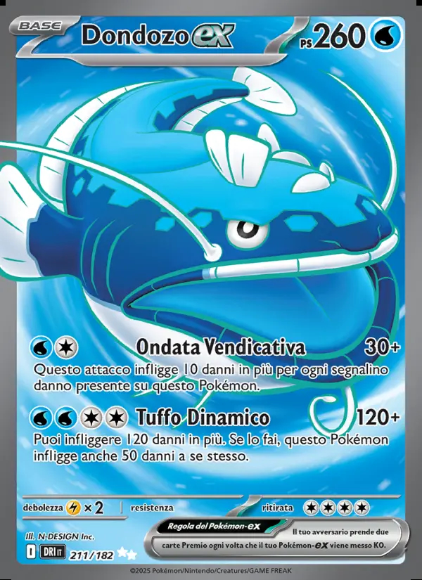 Image of the card Dondozo-ex