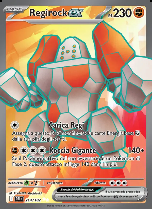 Image of the card Regirock-ex
