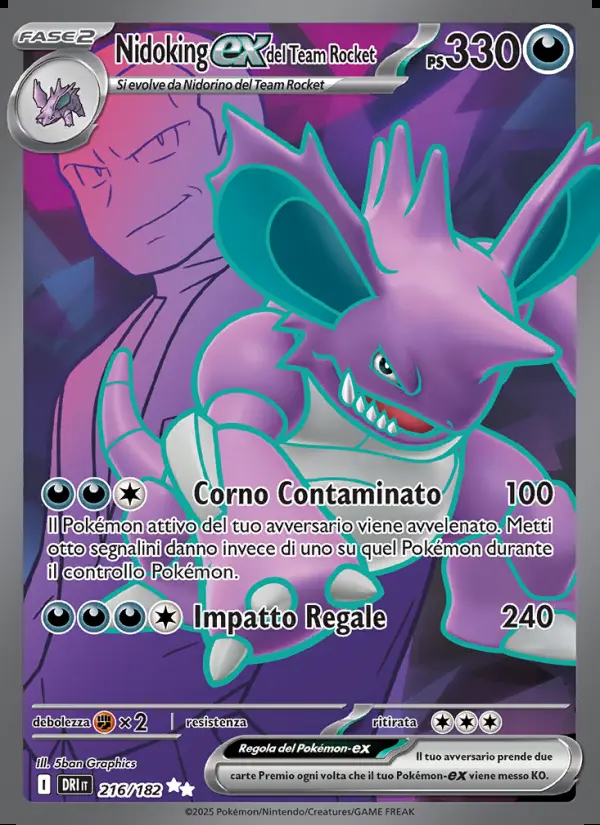 Image of the card Nidoking-ex del Team Rocket
