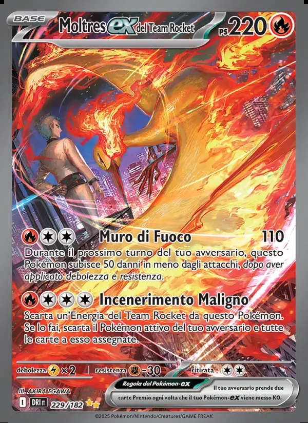 Image of the card Moltres-ex del Team Rocket