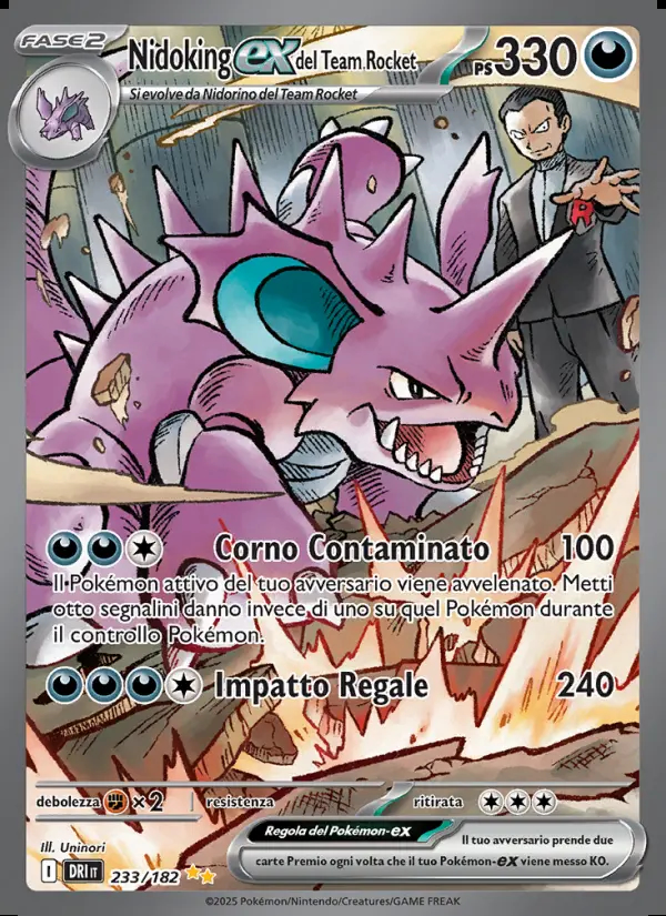 Image of the card Nidoking-ex del Team Rocket