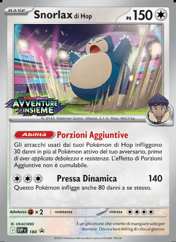 Image of the card Snorlax di Hop