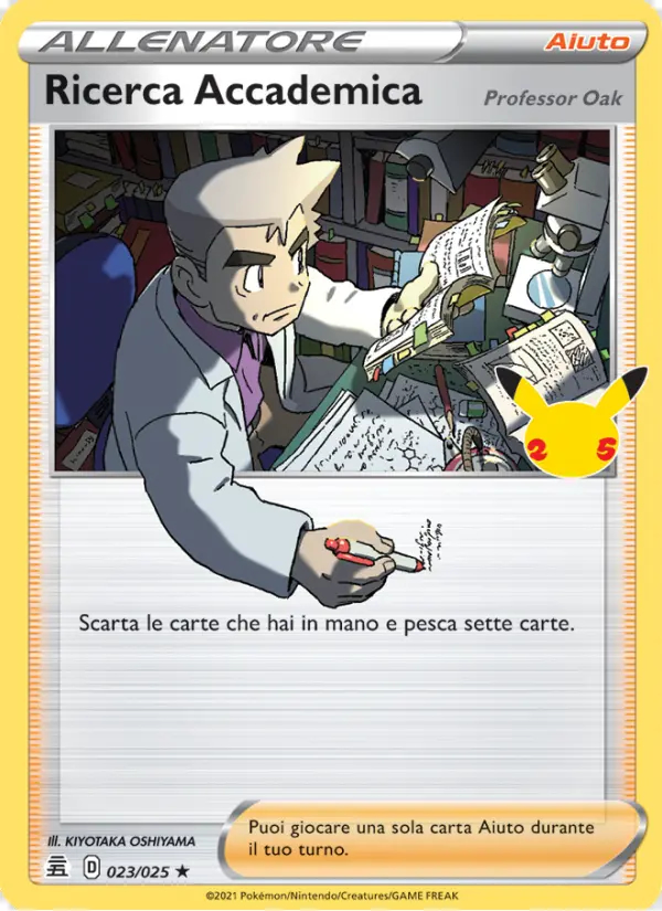 Image of the card Ricerca Accademica (Professor Oak)