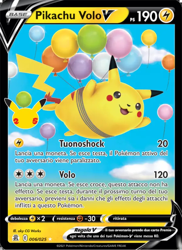 Image of the card Pikachu Volo V