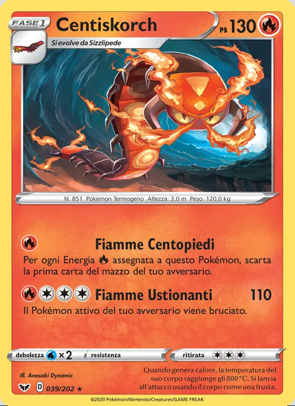 Image of the card Centiskorch